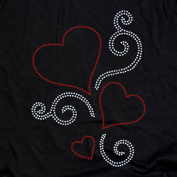 Hearts & Swirls Spangle Transfer