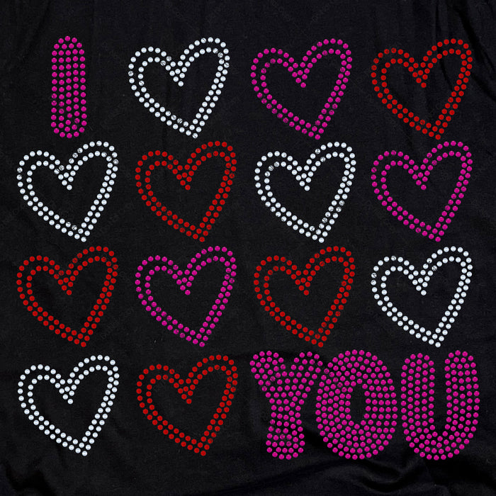 I Love You Spangle Transfer