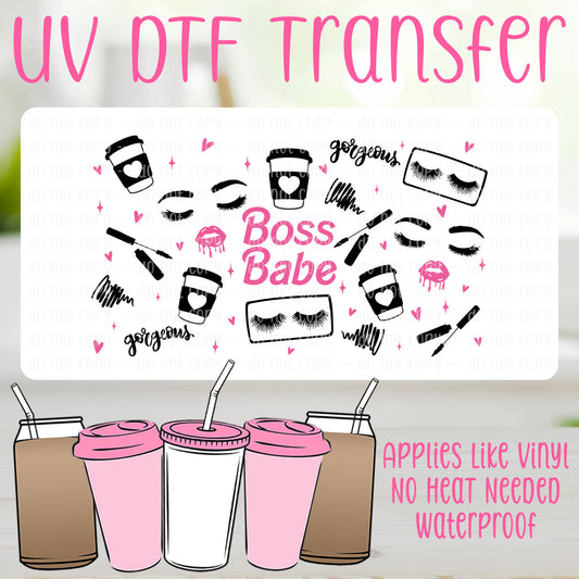 Boss Babe UV DTF Can Wrap