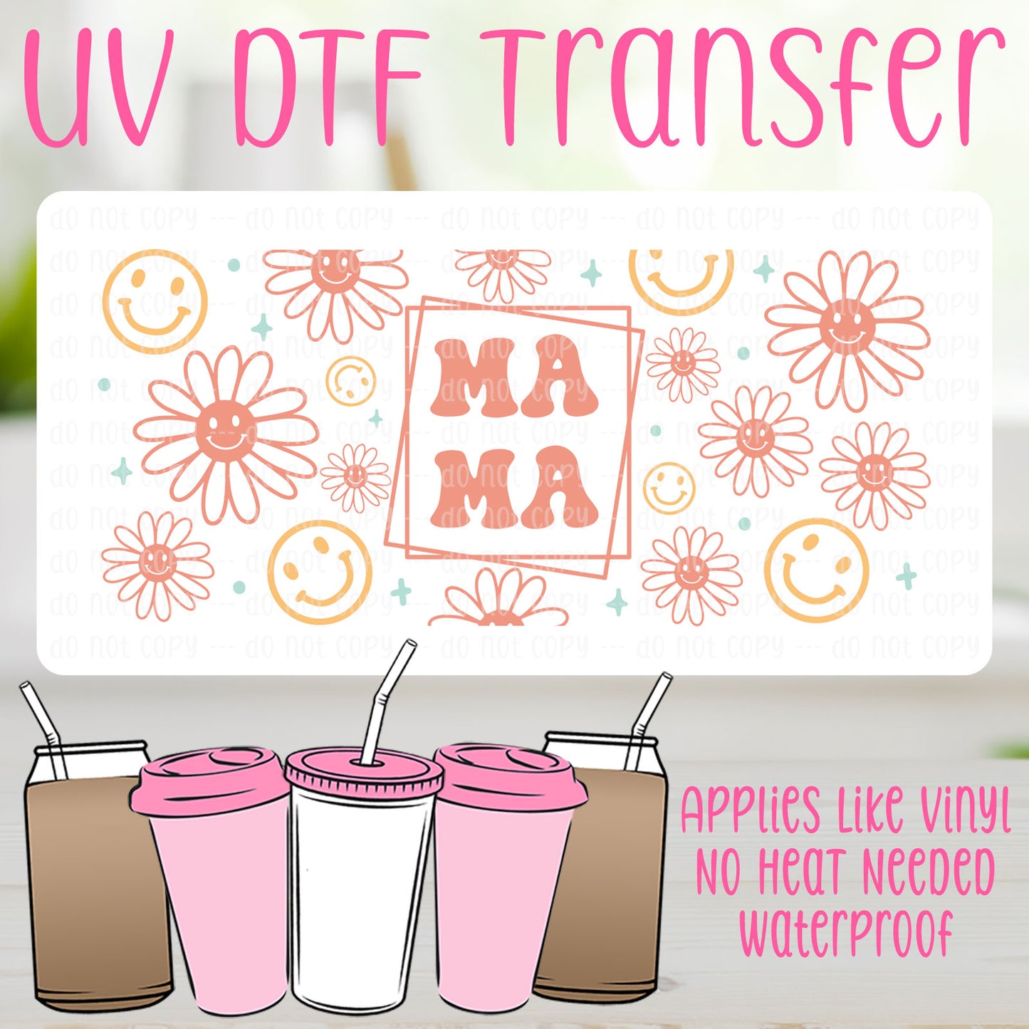 Mama UV DTF Can Wrap