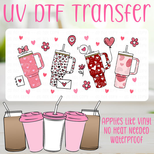Valentine Cup UV DTF Can Wrap
