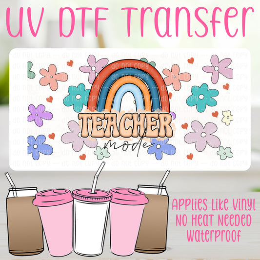 Teacher Mode UV DTF Can Wrap