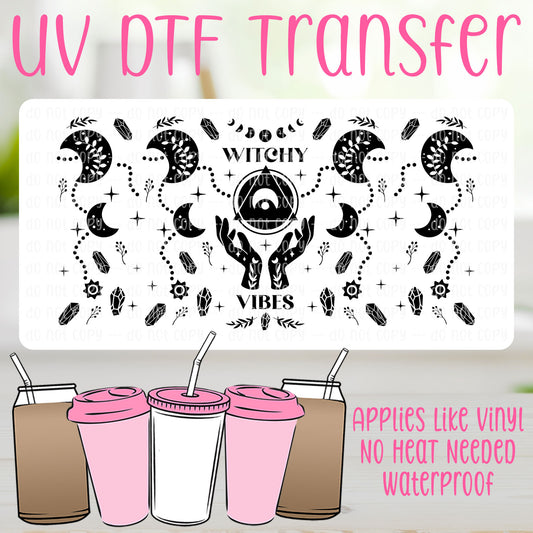 Witchy Vibes UV DTF Can Wrap
