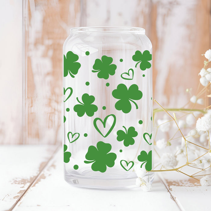 Hearts & Shamrocks UV DTF Can Wrap