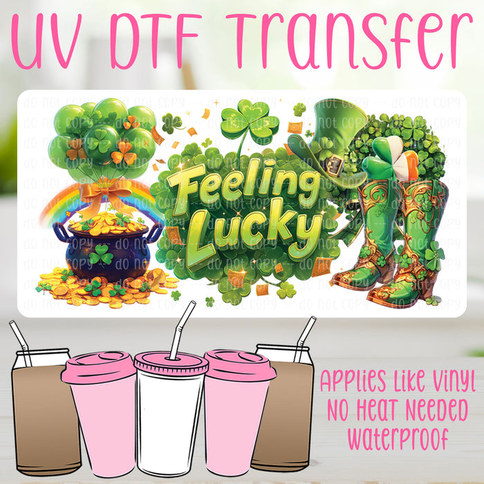 Feeling Lucky UV DTF Can Wrap