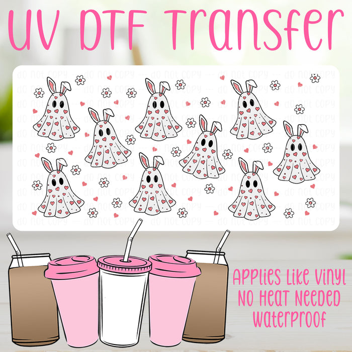 Bunny Ghosts UV DTF Can Wrap