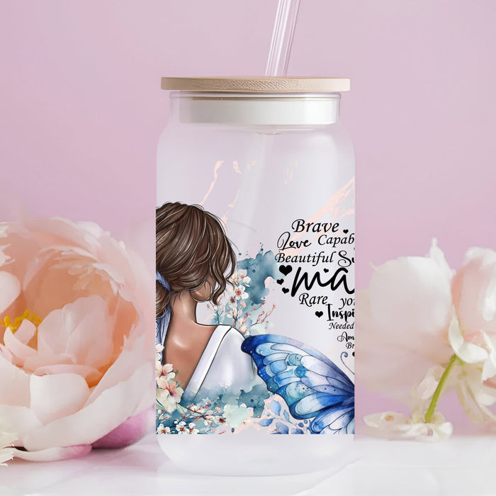 Brave Kind Loving Mom UV DTF Can Wrap