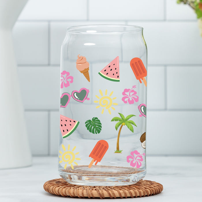 Tropical Feeling UV DTF Can Wrap