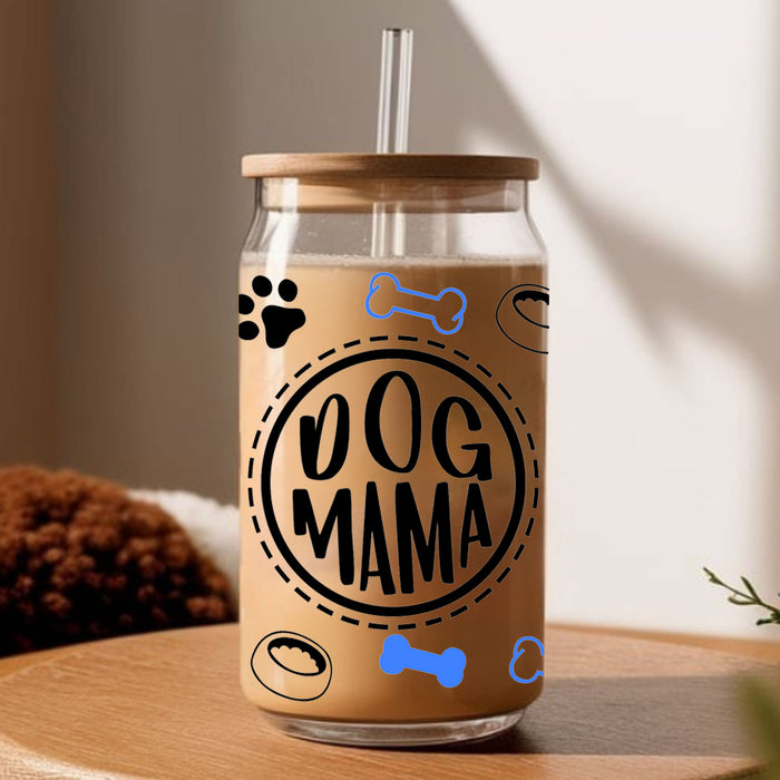 Dog Mom UV DTF Can Wrap