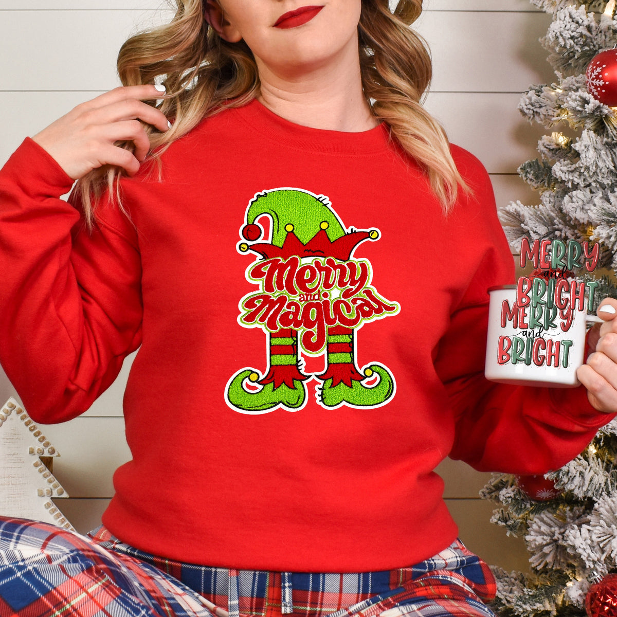 Merry & Magical Elf Chenille Patch — Sunny Daze Transfers