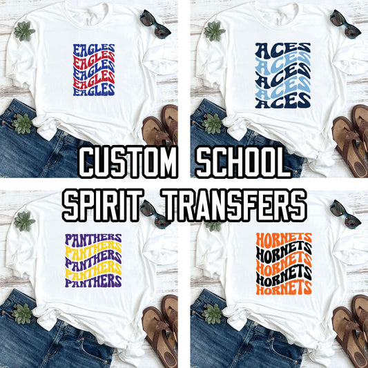Custom School Spirit DTF Transfer