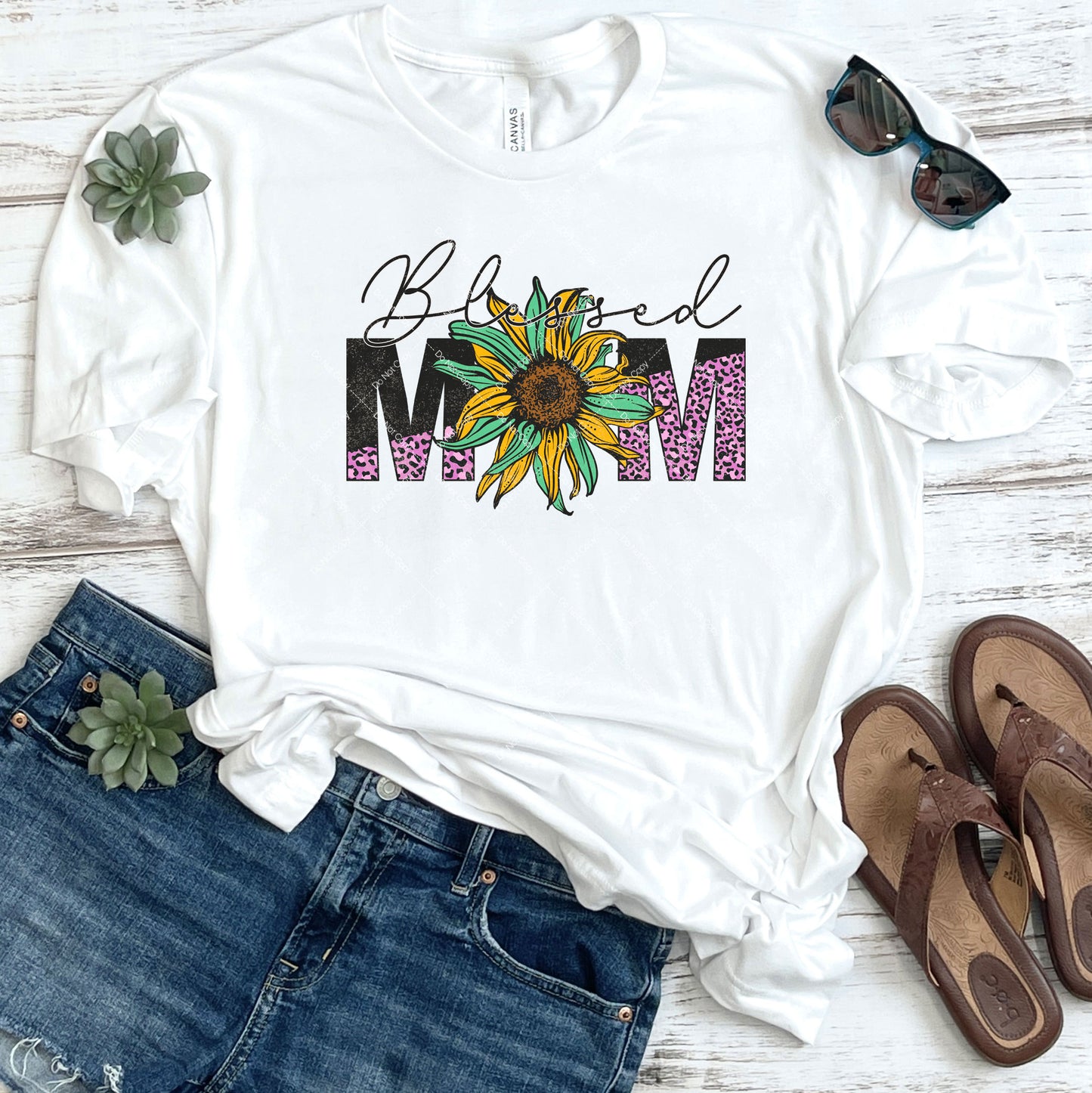 Blessed Sunflower Mom DTF