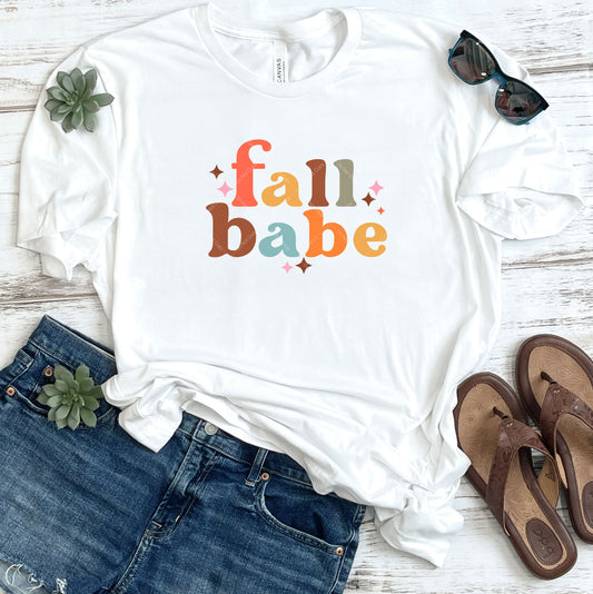 Colorful Fall Babe DTF