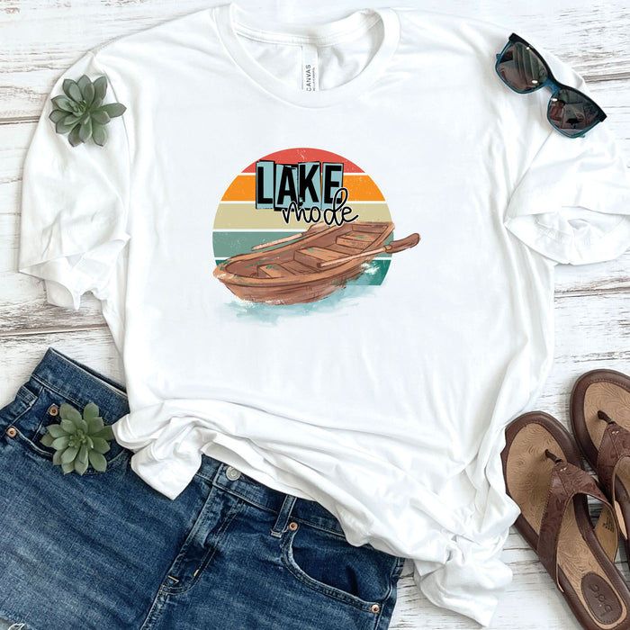 Lake Mode Wooden Boat DTF