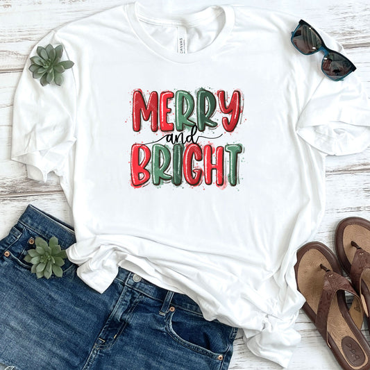 Merry & Bright Christmas DTF