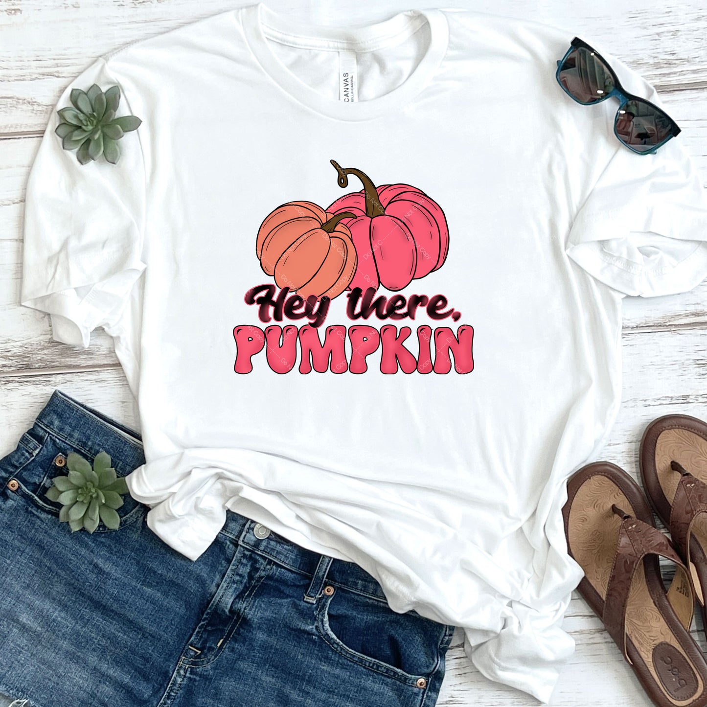 Hey There Pink Pumpkin DTF
