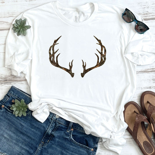 Camo Deer Antlers DTF