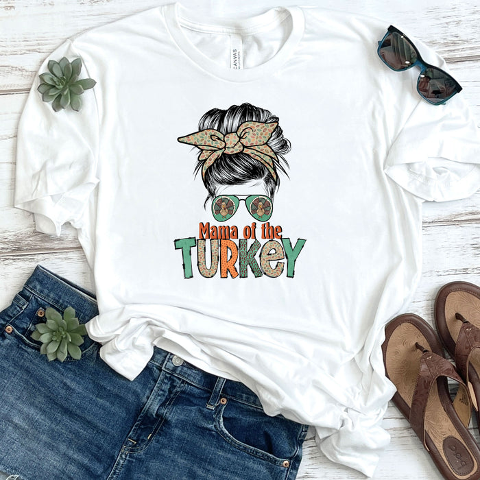 Messy Bun Mama of The Turkey DTF