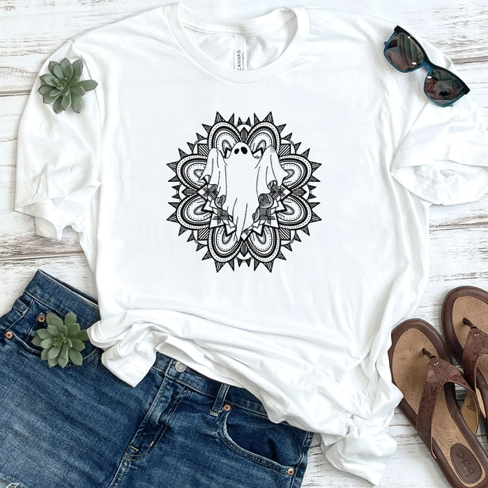 Ghost Mandala Design DTF