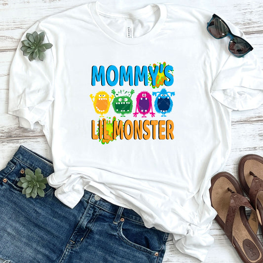 Mommy's Lil Monster Blue & Orange DTF