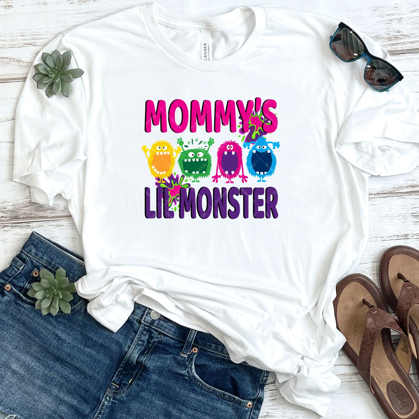 Mommy's Lil Monster Pink & Purple DTF