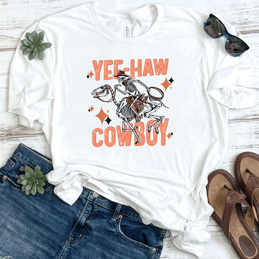 Yee-Haw Cowboy in Orange DTF