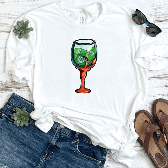 Creepy Glass Of Wine DTF