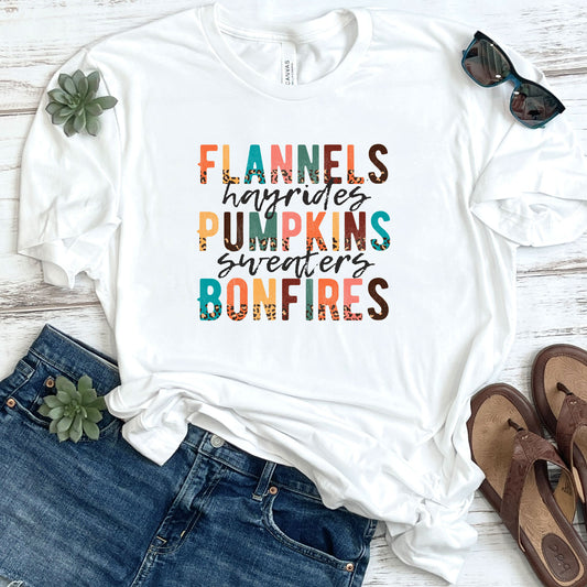 Flannels Pumpkins Bonfires DTF