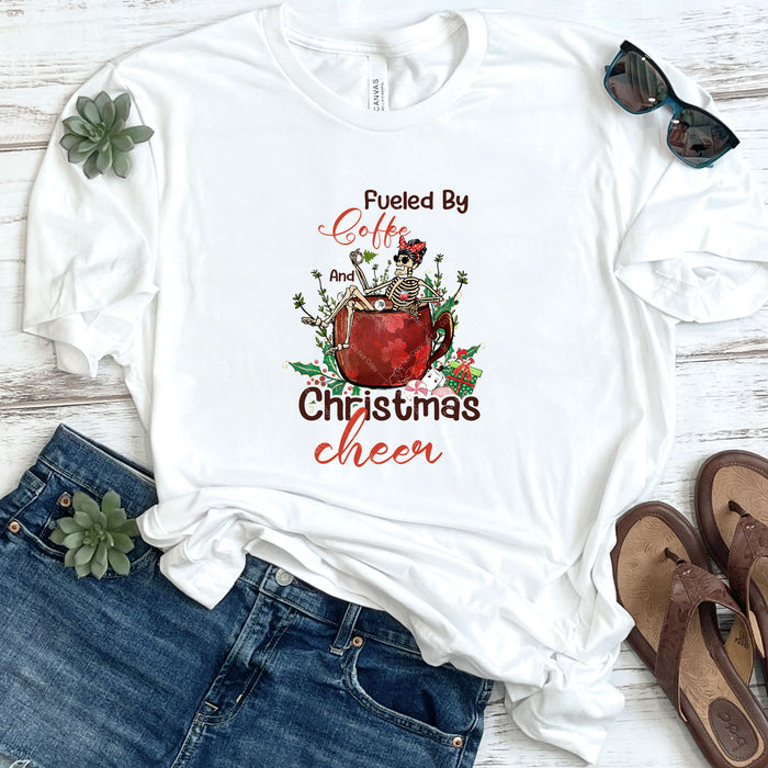 Fueled By Coffee And Christmas Cheer DTF