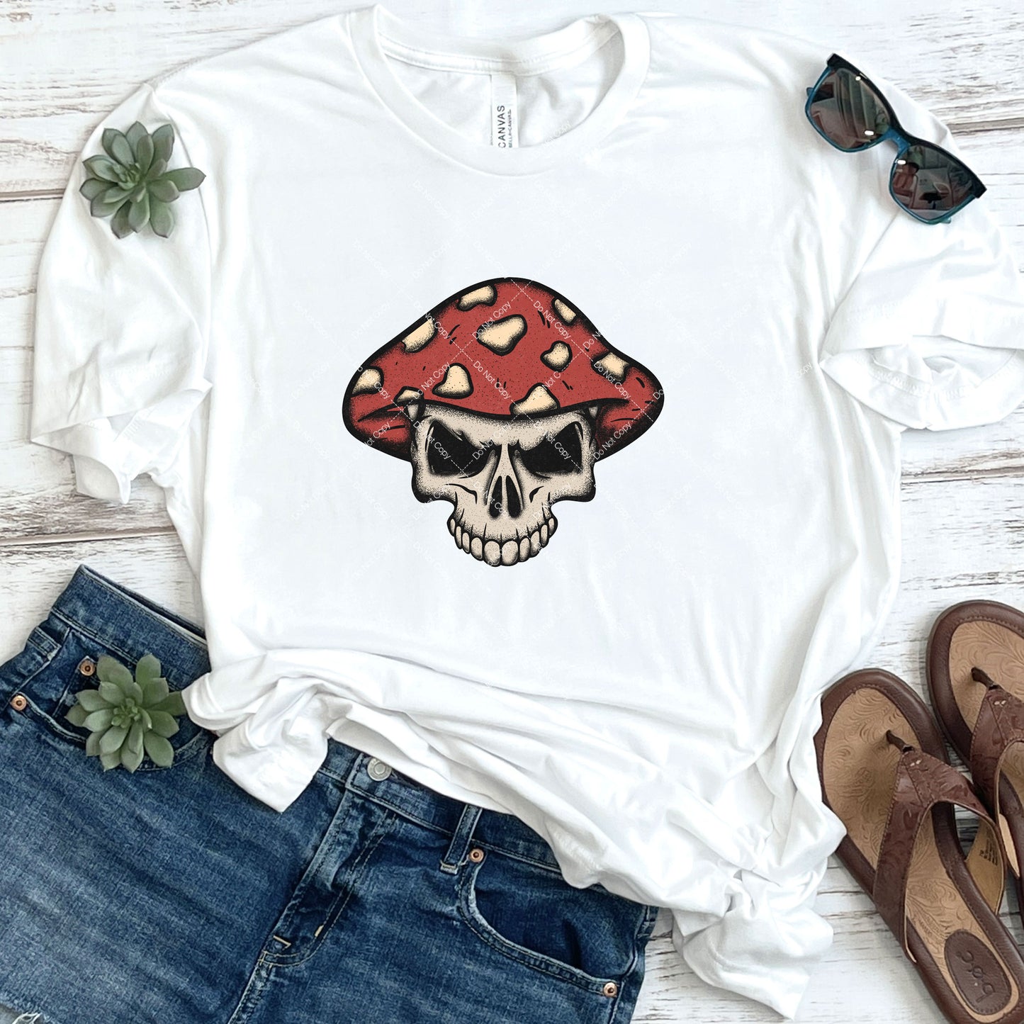 Mushroom Skull DTF
