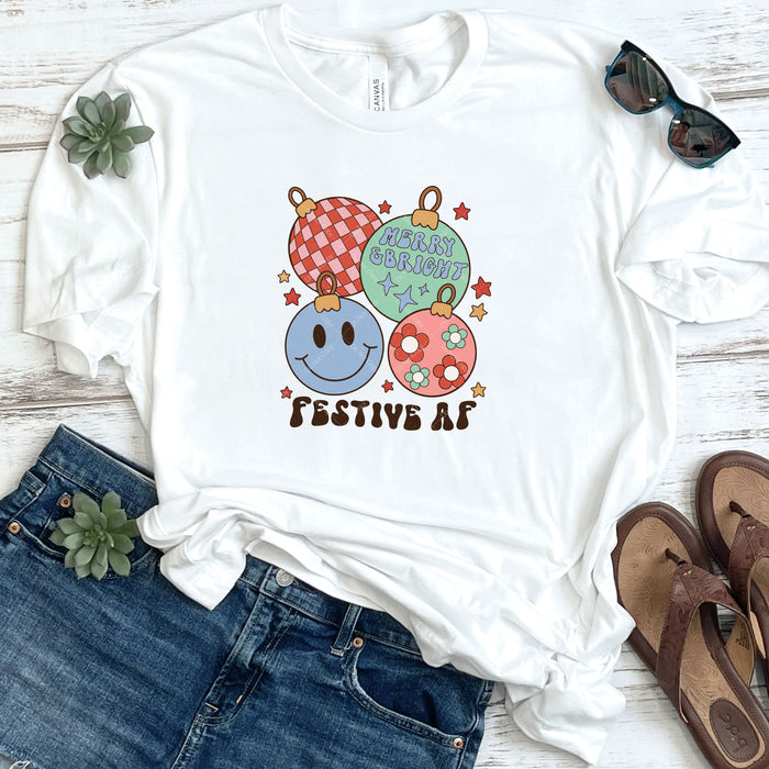 Merry & Bright Festive AF DTF