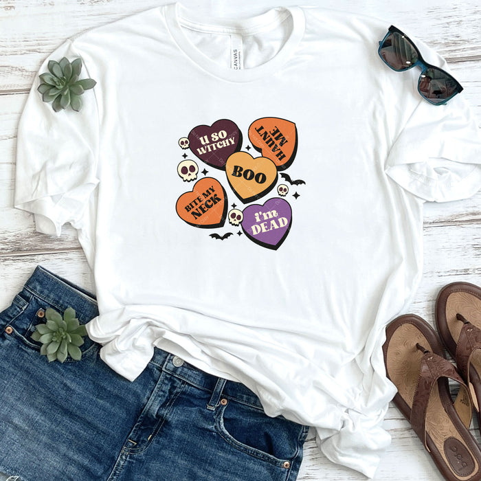 Halloween Candy Hearts DTF