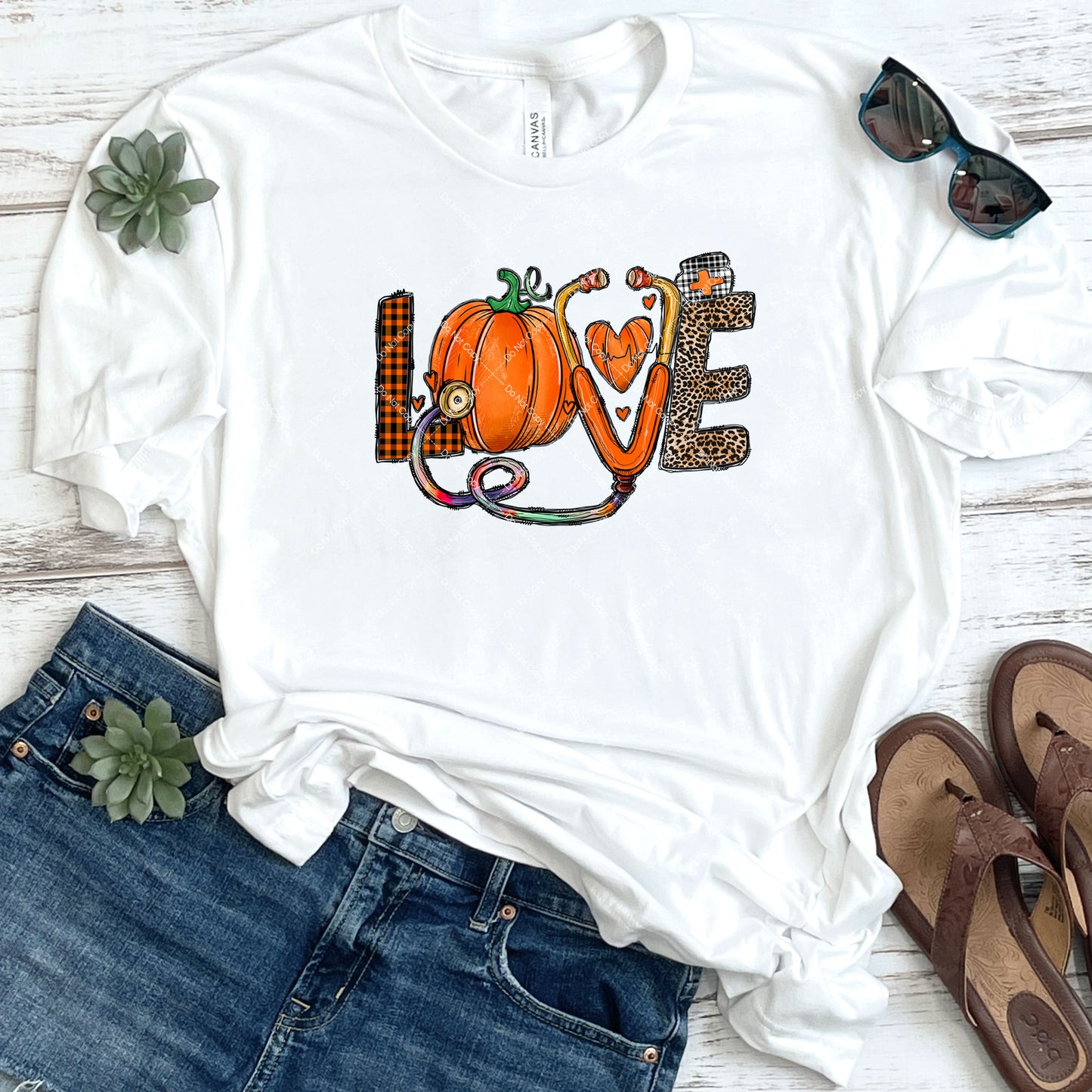 Love Medical Fall Pumpkin DTF