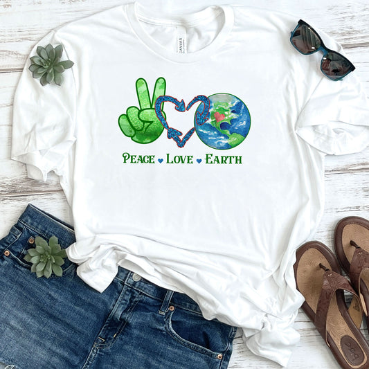 Peace Love Earth DTF