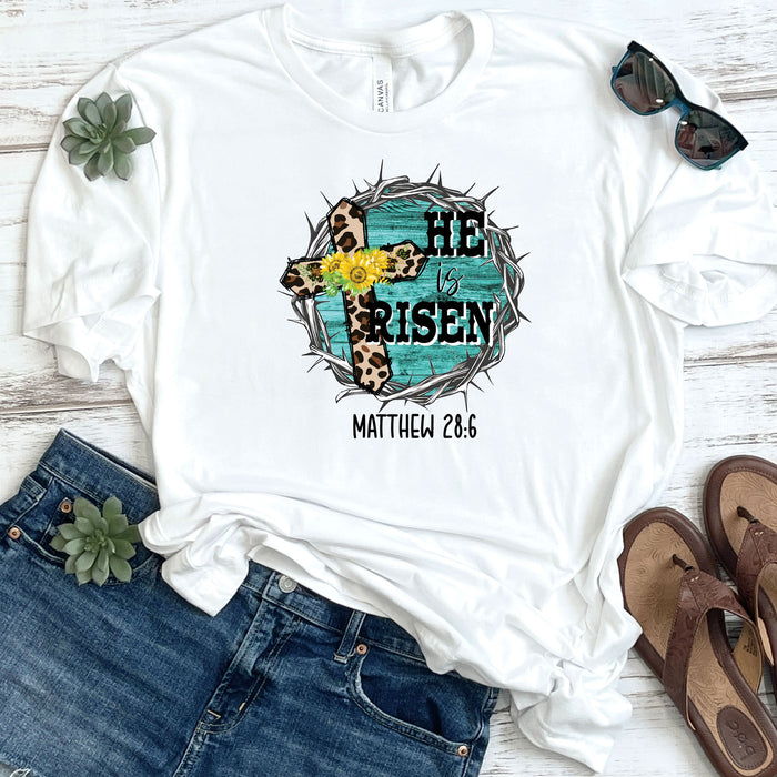 He Is Risen Mathew 28:6 DTF