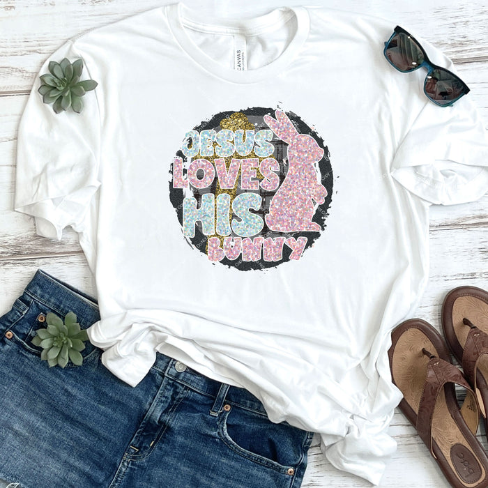 Jesus Loves His Bunny DTF