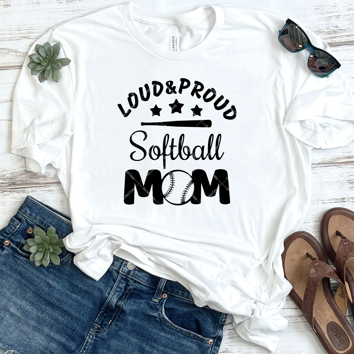 Loud & Proud Softball Mom DTF