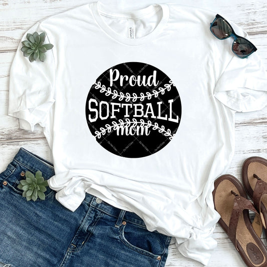 Proud Softball Mom DTF
