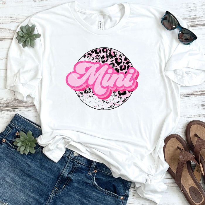 Pink Leopard Print Mini DTF