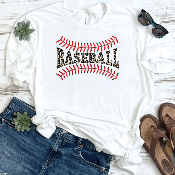Leopard Print Baseball DTF