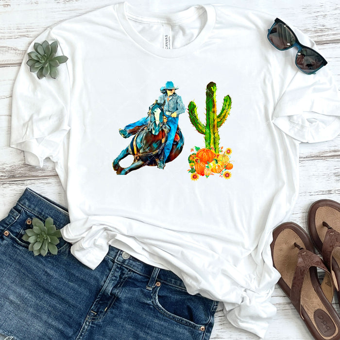 Water Color Barrel Rider DTF