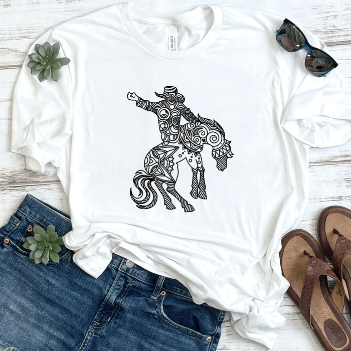 Bronc Rider Mandala DTF