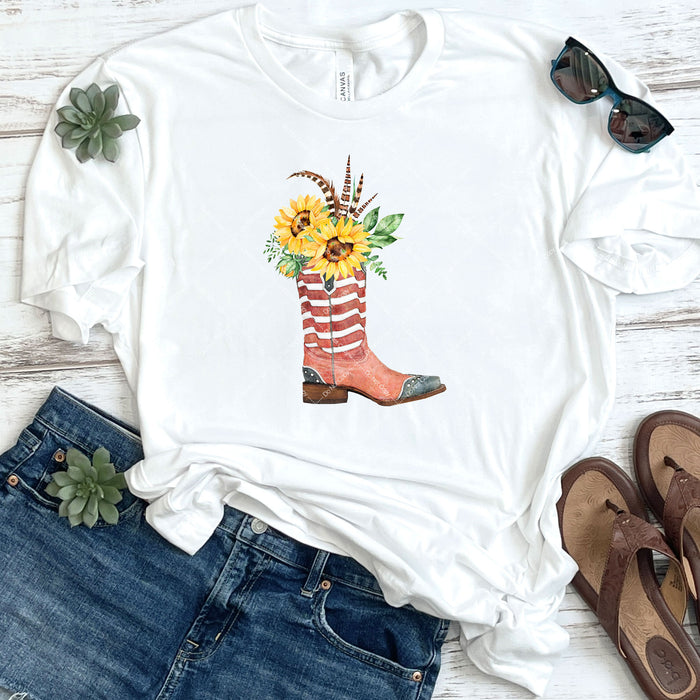 Sunflower Boot DTF