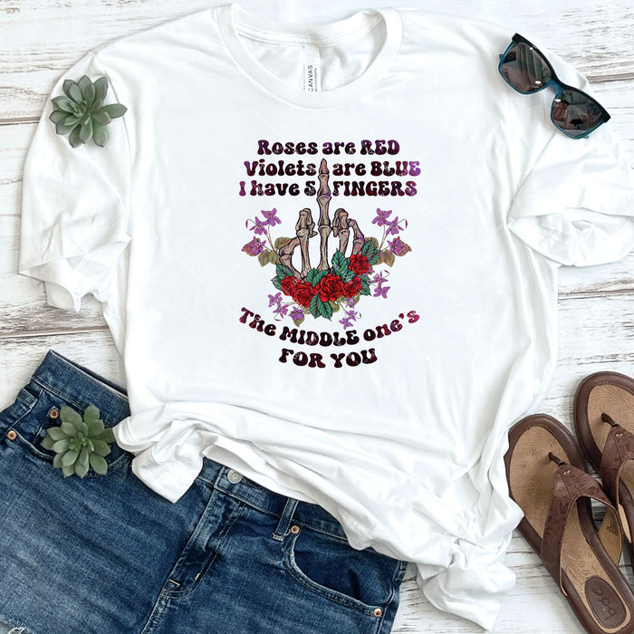 Roses Are Red Violets Are Blue DTF