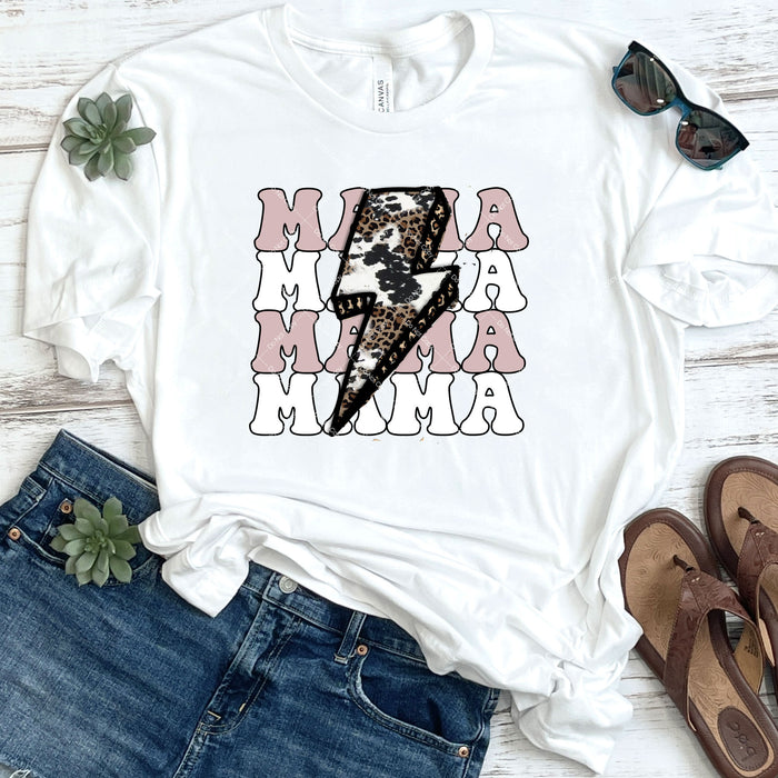 Leopard Print Mama DTF