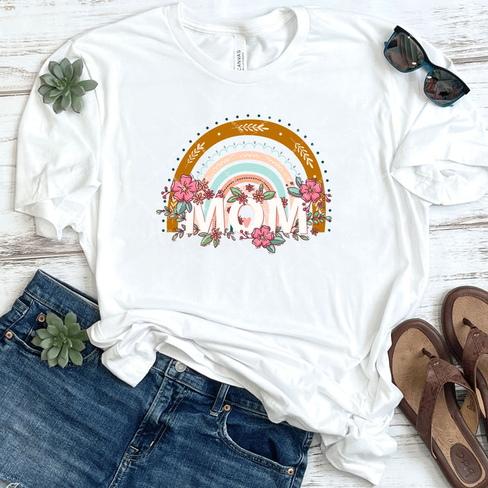 Floral Rainbow Mom DTF