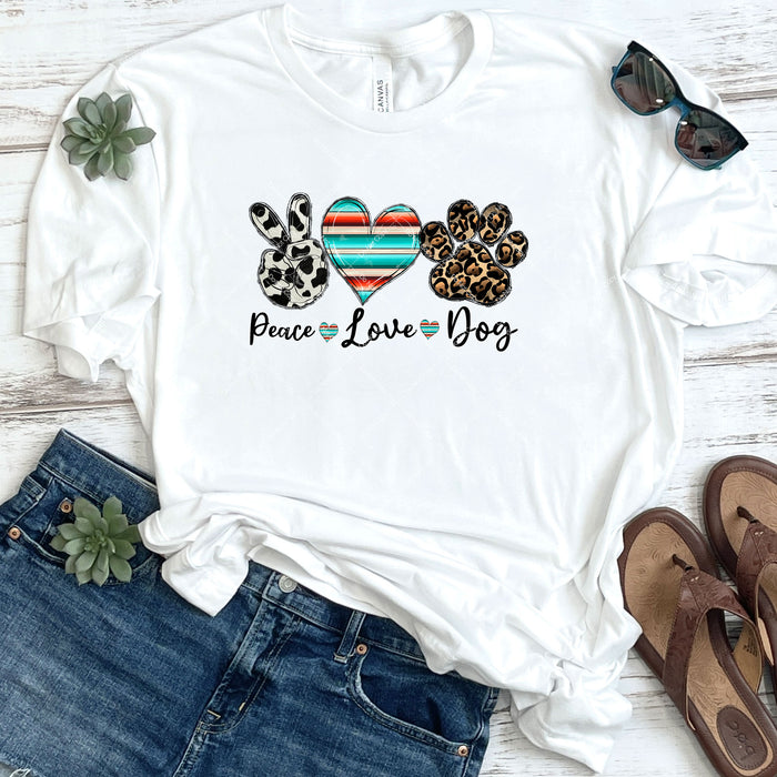 Peace Love Dog DTF