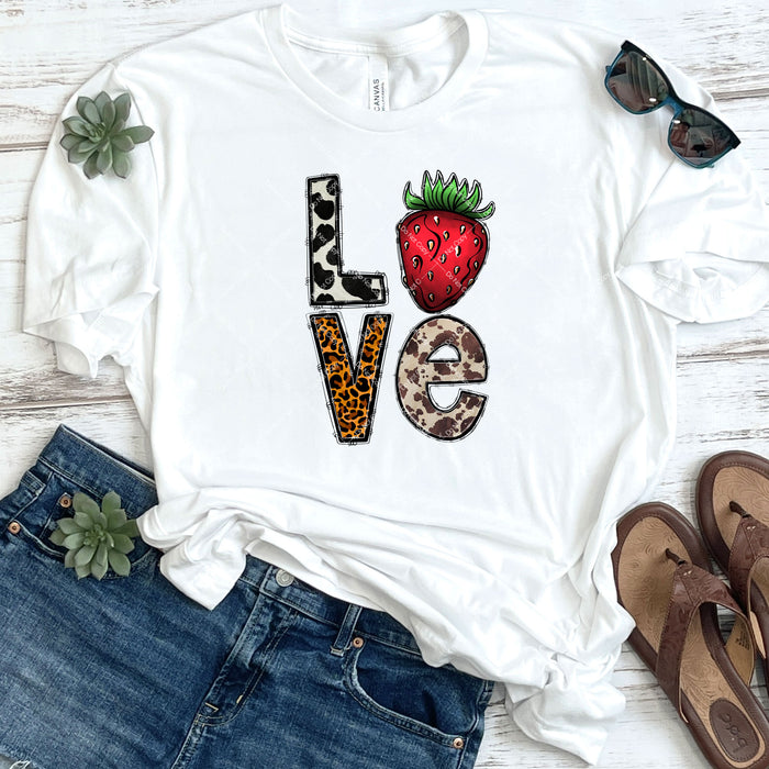 Strawberry LOVE DTF