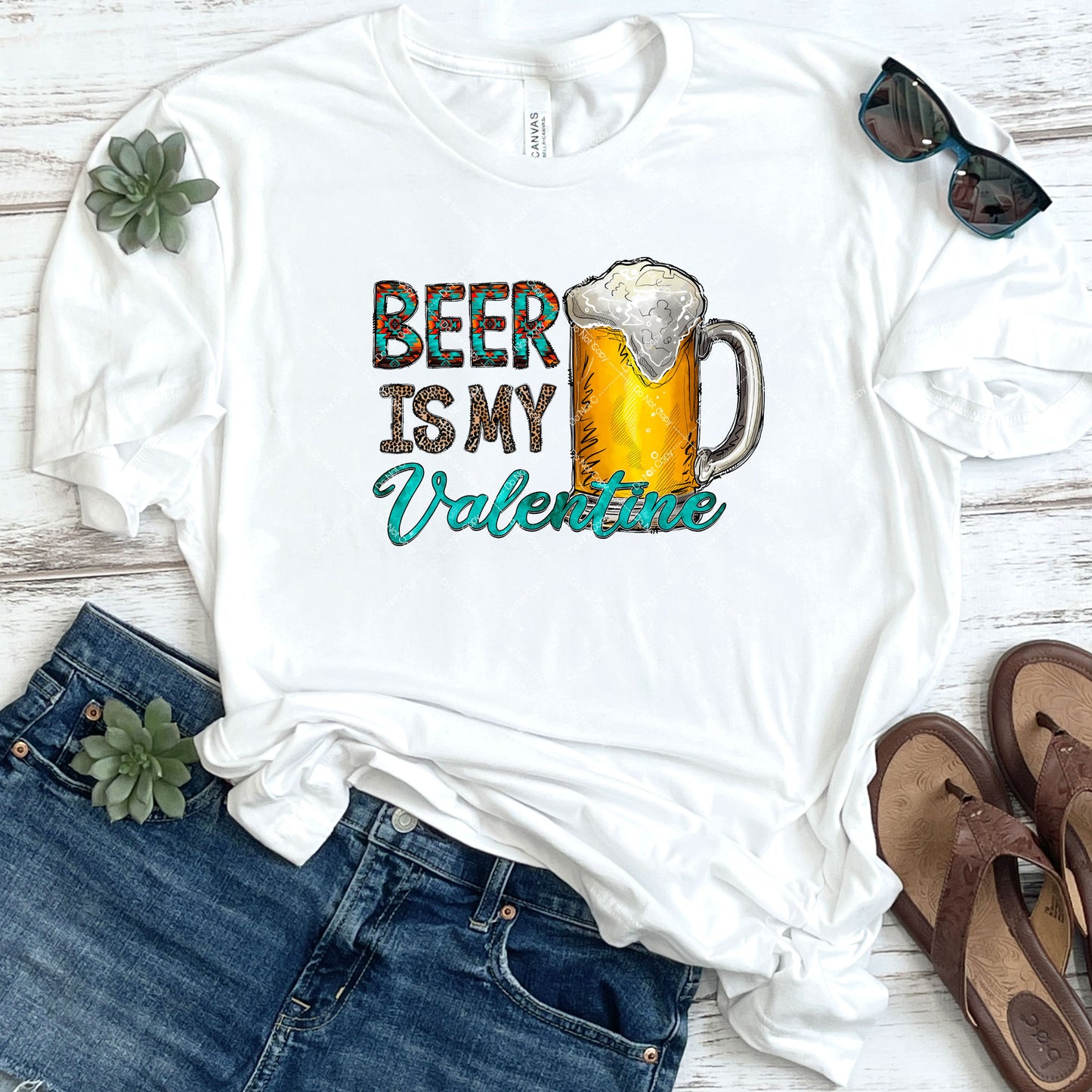Beer Is My Valentine DTF