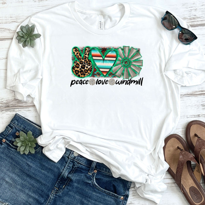 Peace Love Windmill DTF